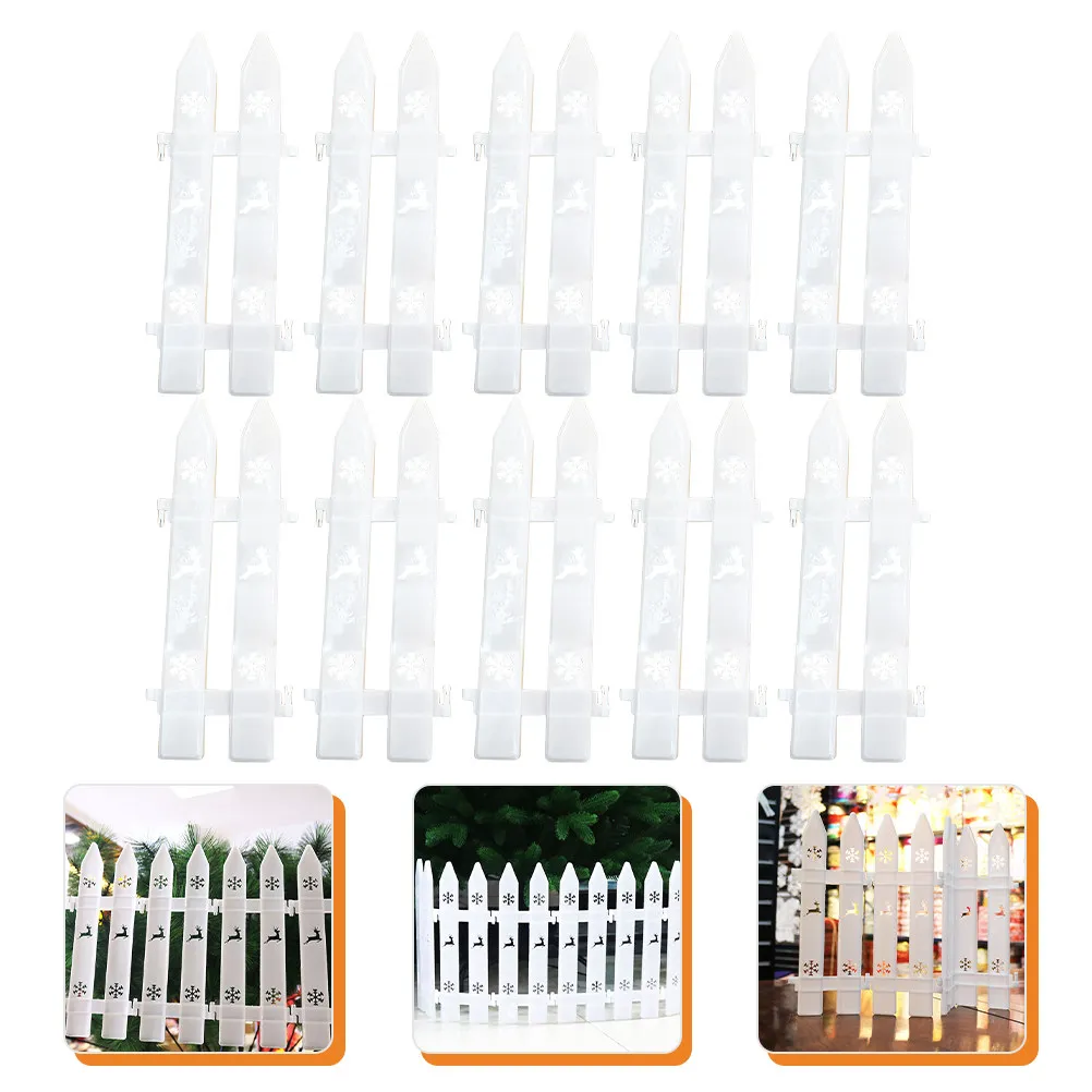 30Pcs Christmas Deer Fence Plastic Garden Fence White Decorative Fences for Christmas Tree Indoor Outdoor Party Decorations
30Pcs Christmas Deer Fence Plastic Garden Fence White Decorative Fences for Christmas Tree Indoor Outdoor Party Decorations
