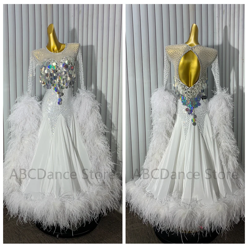 Ballroom Dancewear Standard dance Dress Modern dress pearl ballroom dancing dress social dancewear modern dancing white
Ballroom Dancewear Standard dance Dress Modern dress pearl ballroom dancing dress social dancewear modern dancing white