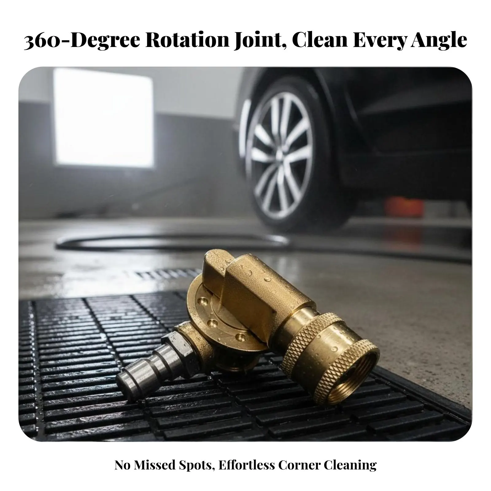 Pressure Washer Angle Adapter Cleans Hard-to-Reach Areas Pivoting Pressure Washer Coupler Pivoting Coupler 180-Degree Rotation
Pressure Washer Angle Adapter Cleans Hard-to-Reach Areas Pivoting Pressure Washer Coupler Pivoting Coupler 180-Degree Rotation