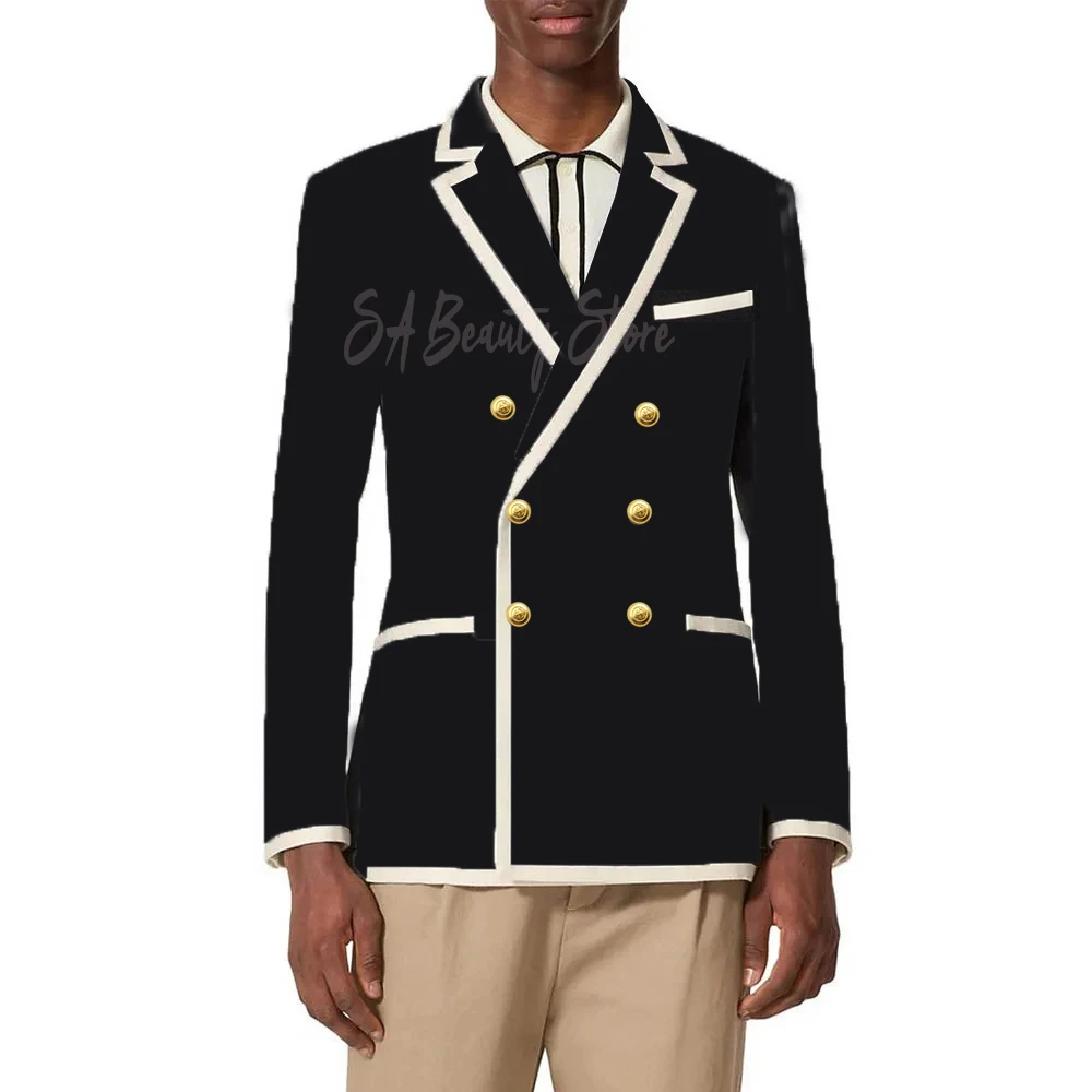 Champagne colored patchwork woolen Man Jacket double-breasted Business banquet Blazers Man Business plus size custom suit Coat
Champagne colored patchwork woolen Man Jacket double-breasted Business banquet Blazers Man Business plus size custom suit Coat
