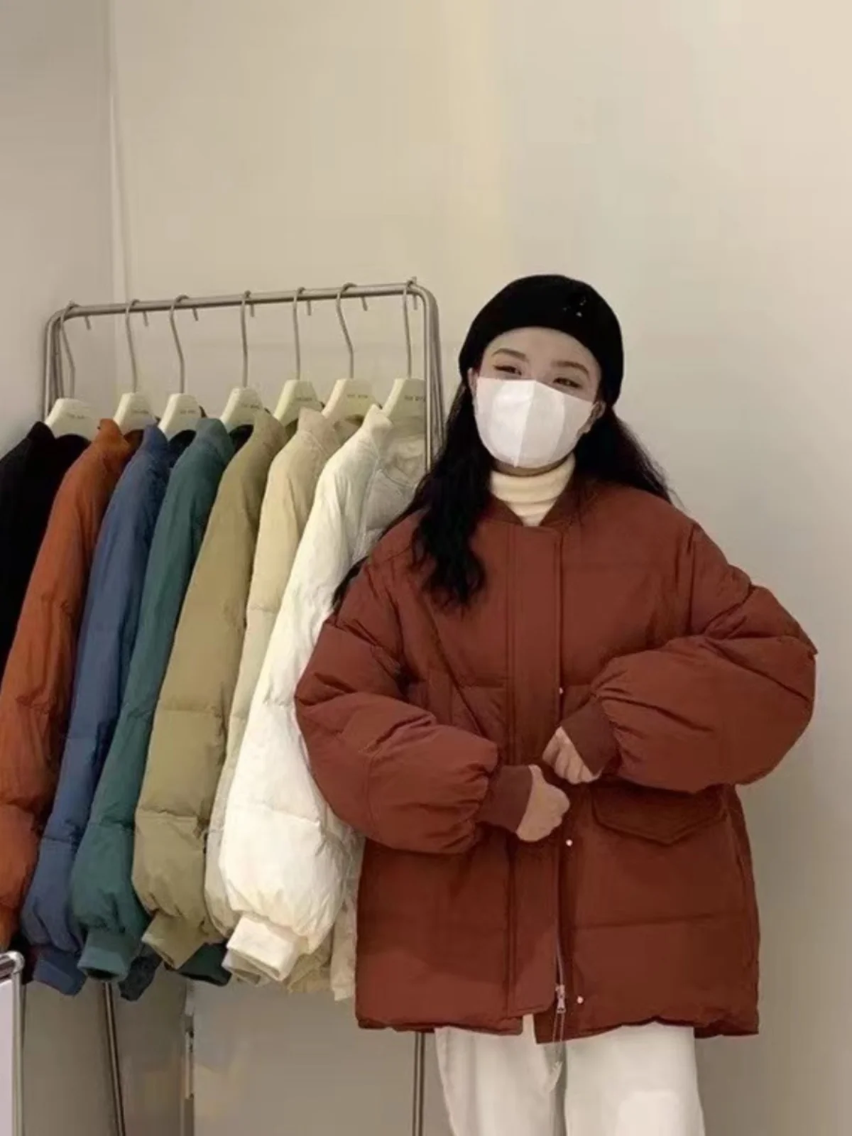 Lightweight Cotton Jacket Winter Women's Medium-Length Loose Fashion Thin Casual Baseball Collar Color Outerwear Trendy
Lightweight Cotton Jacket Winter Women's Medium-Length Loose Fashion Thin Casual Baseball Collar Color Outerwear Trendy