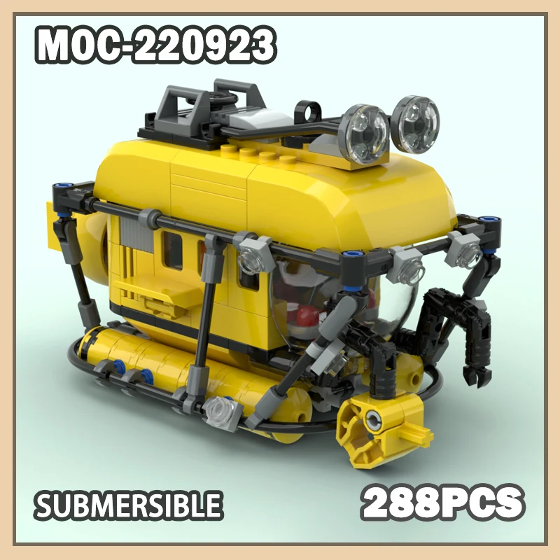 MOC-220923 погружной строительный блок в сборе DIY креативная городская подводная лодка спасательная лодка изысканная модель для мальчика Рождественский подарок 288 шт.
MOC-220923 погружной строительный блок в сборе DIY креативная городская подводная лодка спасательная лодка изысканная модель для мальчика Рождественский подарок 288 шт.