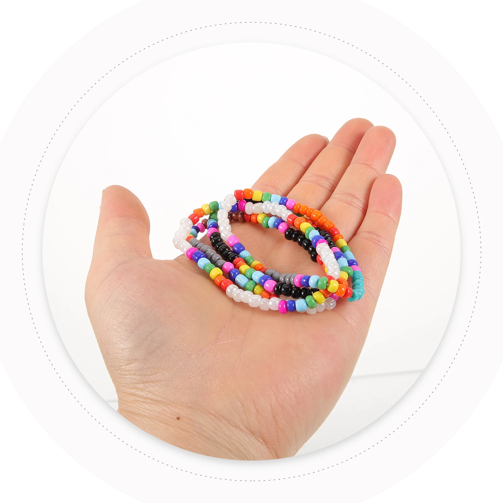 4Pcs Colorful Beads Bracelet Women Charm Jewelry Lightweight Girls Wrist Decoration Summer Bohemian Bracelets for Teens
4Pcs Colorful Beads Bracelet Women Charm Jewelry Lightweight Girls Wrist Decoration Summer Bohemian Bracelets for Teens