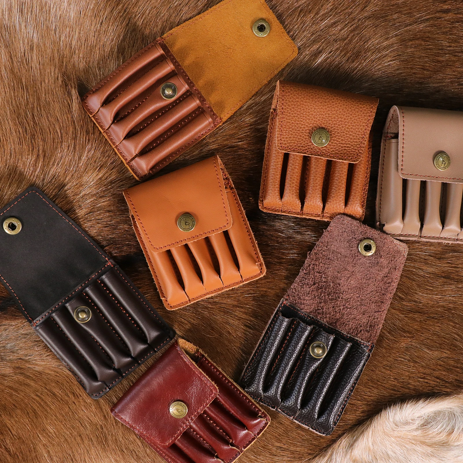 Tourbon 5 Rounds Pouch for Rifle Cartridges Ammo Leather Bullet Wallet Hunting Accessories (No color selection, sent randomly)
Tourbon 5 Rounds Pouch for Rifle Cartridges Ammo Leather Bullet Wallet Hunting Accessories (No color selection, sent randomly)