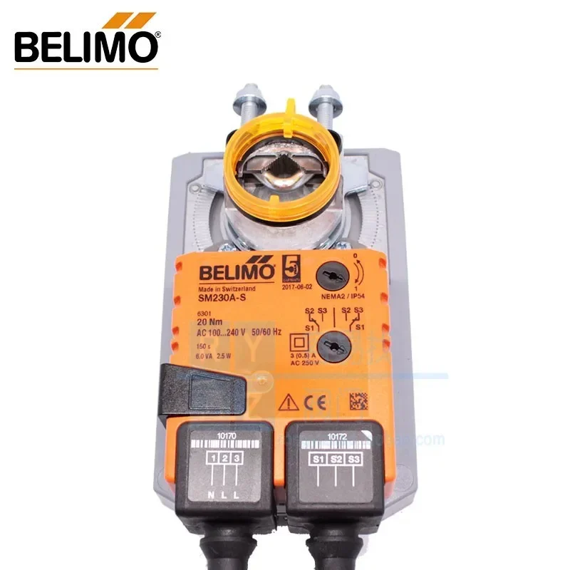 Bolimou electric air valve actuator SM230A-S SMU230-S with auxiliary switch 20NM
Bolimou electric air valve actuator SM230A-S SMU230-S with auxiliary switch 20NM