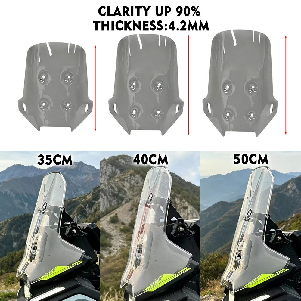 For CFMOTO CF 450MT MT450 2024 2025 2026 Motorcycle Windscreen Front Windscreen Windshield 450 MT Raised Windshield 450mt
For CFMOTO CF 450MT MT450 2024 2025 2026 Motorcycle Windscreen Front Windscreen Windshield 450 MT Raised Windshield 450mt