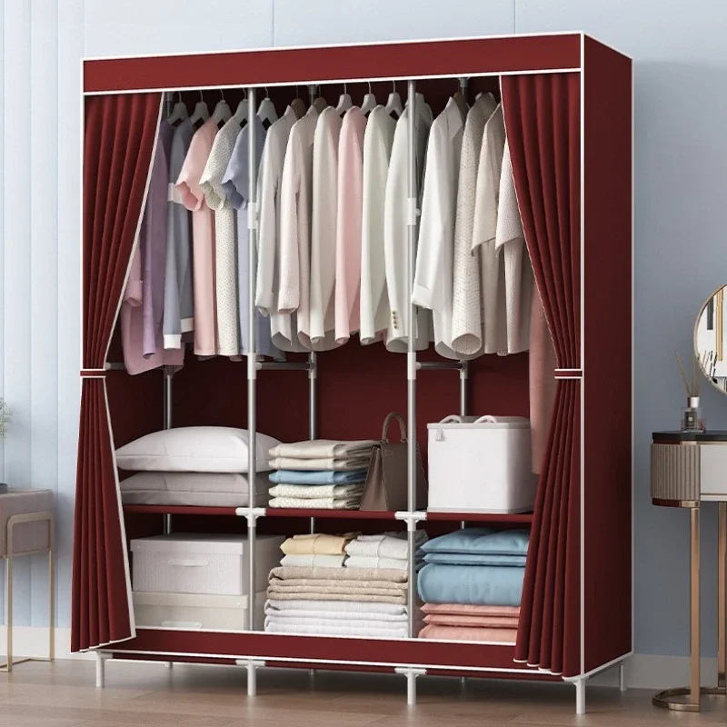 Multi-functional Simple wardrobe assembly wardrobe household simple storage steel frame modern wholesale cloth wardrobe Durable
Multi-functional Simple wardrobe assembly wardrobe household simple storage steel frame modern wholesale cloth wardrobe Durable