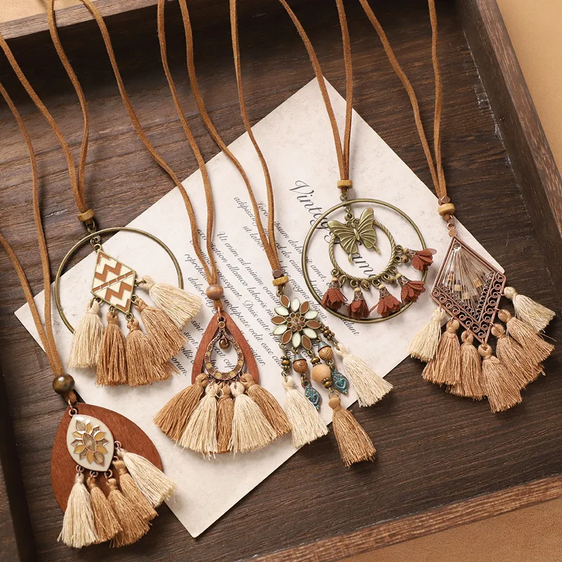Bohemian Ethnic Style Long Necklace Vintage Exotic Tassel Sweater Chain Niche Accessories
Bohemian Ethnic Style Long Necklace Vintage Exotic Tassel Sweater Chain Niche Accessories