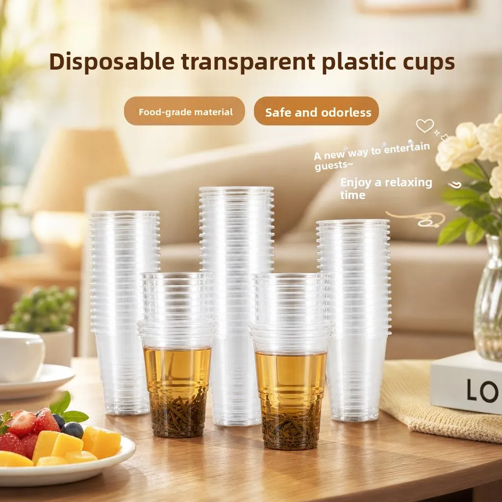 Thickened Plastic Disposable Cups Transparent Plastic Beverage Water Tea Cups Commercial Use Air Travel Cups Whole Box
Thickened Plastic Disposable Cups Transparent Plastic Beverage Water Tea Cups Commercial Use Air Travel Cups Whole Box