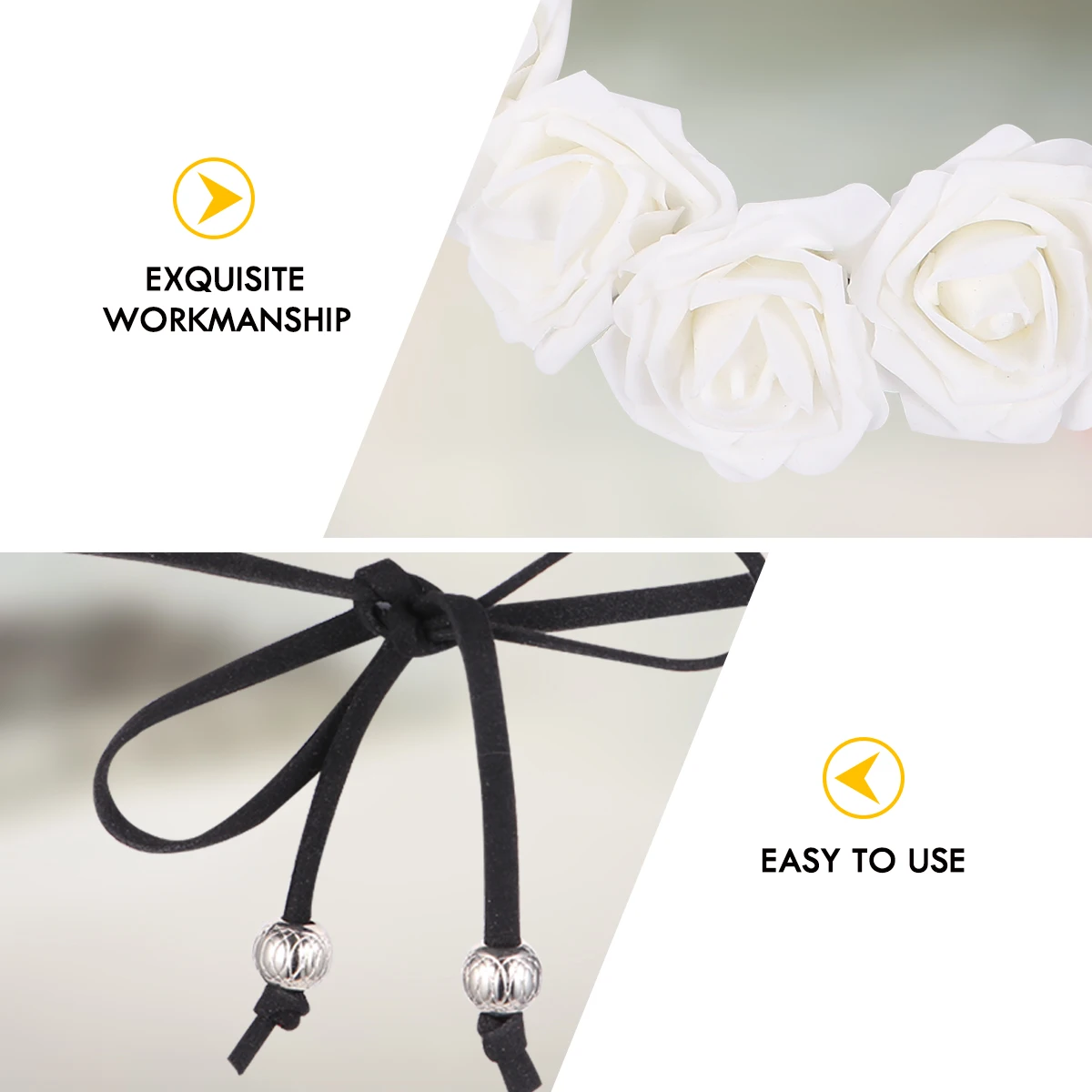 Rose Headb Hair Accessories Women White Bridesmaid Stylish H made Long Use Fit Head Match Hairstyles Clothes Photographing
Rose Headb Hair Accessories Women White Bridesmaid Stylish H made Long Use Fit Head Match Hairstyles Clothes Photographing