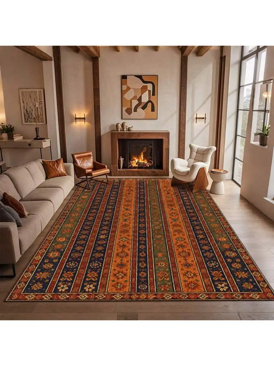 Vintage Stripe Pattern Printed Large Area Rug For Living Room Comfortable And Decorative
Vintage Stripe Pattern Printed Large Area Rug For Living Room Comfortable And Decorative