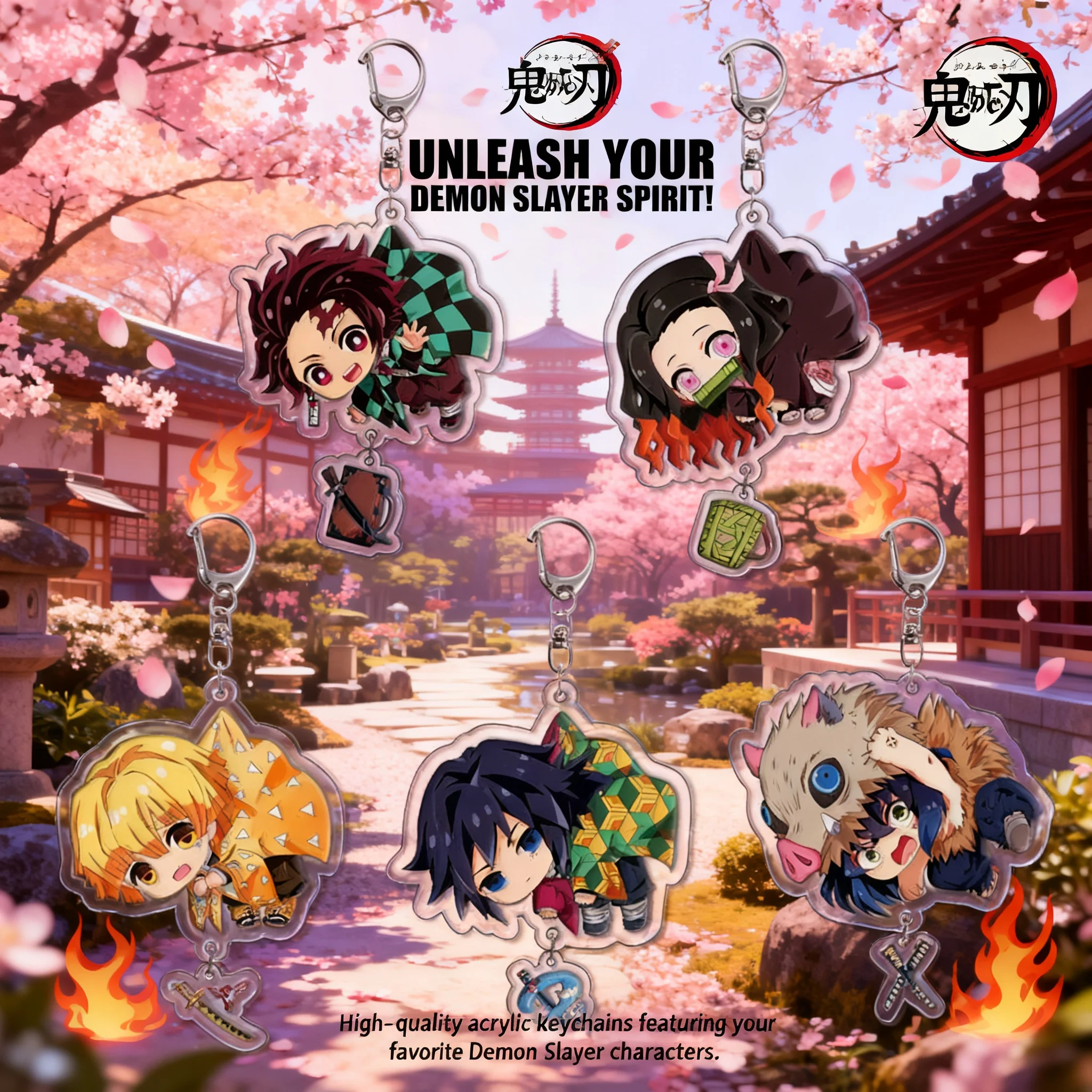 Demon Slayer Kimetsu no Yaiba Anime Keychain Tanjiro Nezuko Acrylic Pendant Cosplay Accessory Gift Collection Merchandise Anime
Demon Slayer Kimetsu no Yaiba Anime Keychain Tanjiro Nezuko Acrylic Pendant Cosplay Accessory Gift Collection Merchandise Anime