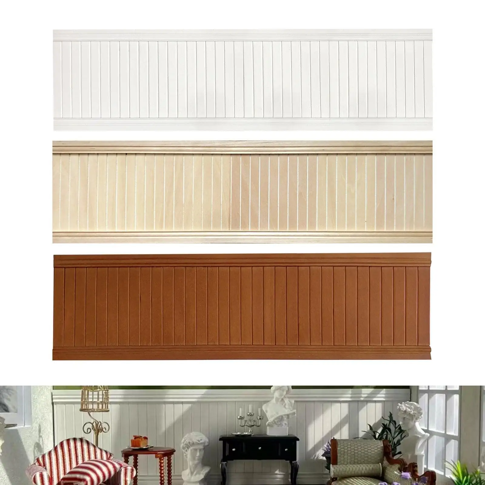 1/8 Dollhouse Wall Panel Accessory Mini Wainscoting Panel for Landscape Decorations Handcraft Role Play Micro Landscape Ornament
1/8 Dollhouse Wall Panel Accessory Mini Wainscoting Panel for Landscape Decorations Handcraft Role Play Micro Landscape Ornament