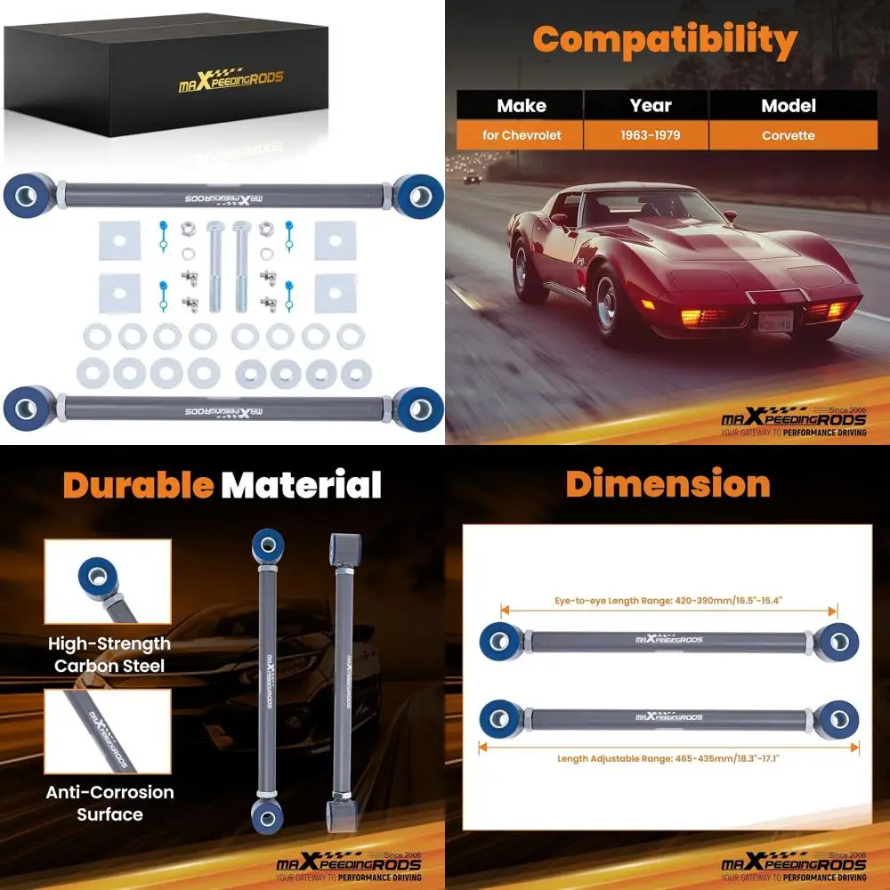 Регулируемые задние стойки maXpeedingrods для Chevrolet Corvette C2 C3 1963-1979 гг.
Регулируемые задние стойки maXpeedingrods для Chevrolet Corvette C2 C3 1963-1979 гг.