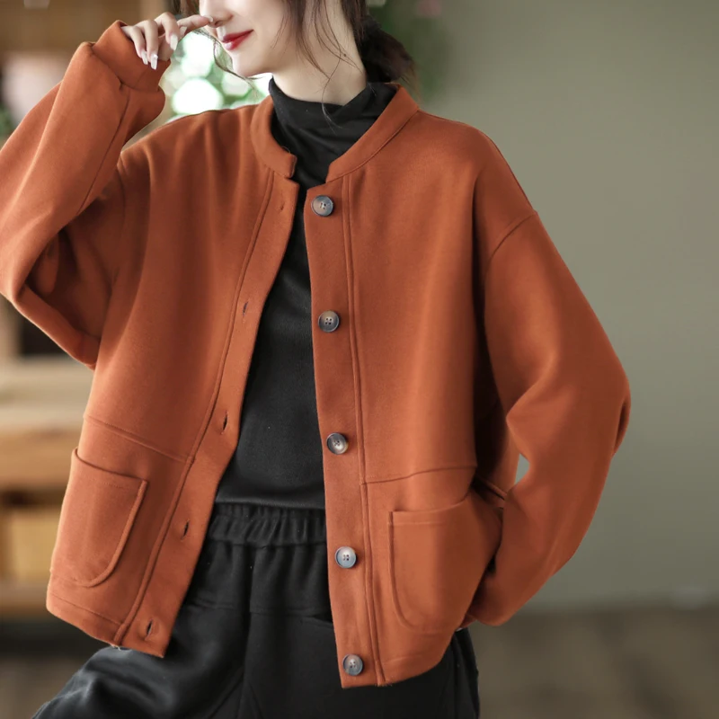 Длинный открытый кардиган в стиле ретро, женский повседневный бейсбольный кардиган, верхняя одежда, осенний универсальный топ, свободный крой, хлопок
Длинный открытый кардиган в стиле ретро, женский повседневный бейсбольный кардиган, верхняя одежда, осенний универсальный топ, свободный крой, хлопок