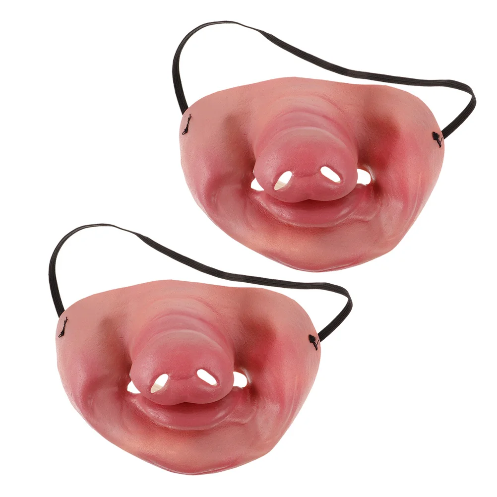 2Pcs Novelty Pig Nose Mask Half Face Latex Soft Skin-Friendly for Halloween Party Prom Stage Performance Dress Up Prank
2Pcs Novelty Pig Nose Mask Half Face Latex Soft Skin-Friendly for Halloween Party Prom Stage Performance Dress Up Prank