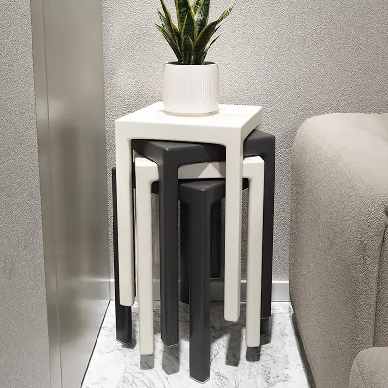 Simple Plastic Stool Home Living Room Modern Simple High Stool Stackable Nordic High Stool Thick Solid Square Stool
Simple Plastic Stool Home Living Room Modern Simple High Stool Stackable Nordic High Stool Thick Solid Square Stool