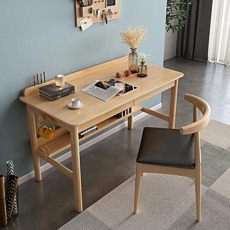 !@Factory Direct Selling Nordic Solid Wood Desk with Drawer Simple Office Computer Desk with Shelf
!@Factory Direct Selling Nordic Solid Wood Desk with Drawer Simple Office Computer Desk with Shelf
