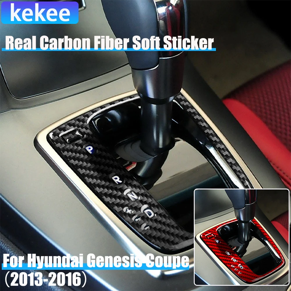 Real Carbon Fiber Car Accessories Automatic Gear Shift Panel Cover Soft Sticker For Hyundai Genesis Coupe 2013 2014 2015 2016
Real Carbon Fiber Car Accessories Automatic Gear Shift Panel Cover Soft Sticker For Hyundai Genesis Coupe 2013 2014 2015 2016