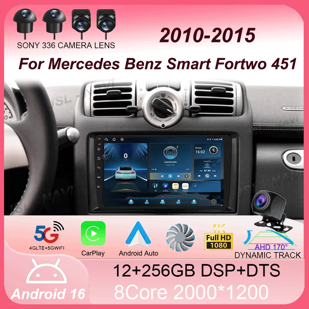 Car Radio Android 16 For Mercedes Benz Smart Fortwo 451 2010 - 2015 Multimedia Player Carplay Auto GPS Navigation RDS Autoradio
Car Radio Android 16 For Mercedes Benz Smart Fortwo 451 2010 - 2015 Multimedia Player Carplay Auto GPS Navigation RDS Autoradio