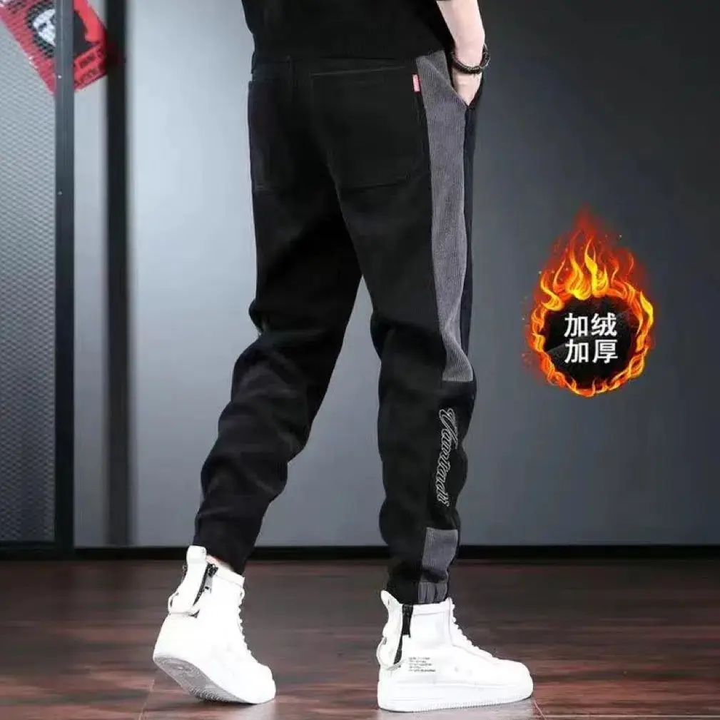 Autumn Winter Casual Embroidery Men's Elastic Waist Corduroy Loose Trendy Brand Jogger Thickened Plus Velvet Baggy Winter Pants
Autumn Winter Casual Embroidery Men's Elastic Waist Corduroy Loose Trendy Brand Jogger Thickened Plus Velvet Baggy Winter Pants