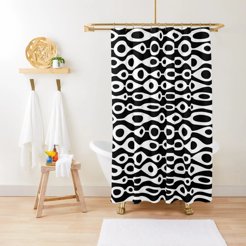 Mid Century Modern Oval Geometric Pattern - Black White - Small Scale Shower Curtain Bathroom Accessories Anime Bathroom Curtain
Mid Century Modern Oval Geometric Pattern - Black White - Small Scale Shower Curtain Bathroom Accessories Anime Bathroom Curtain