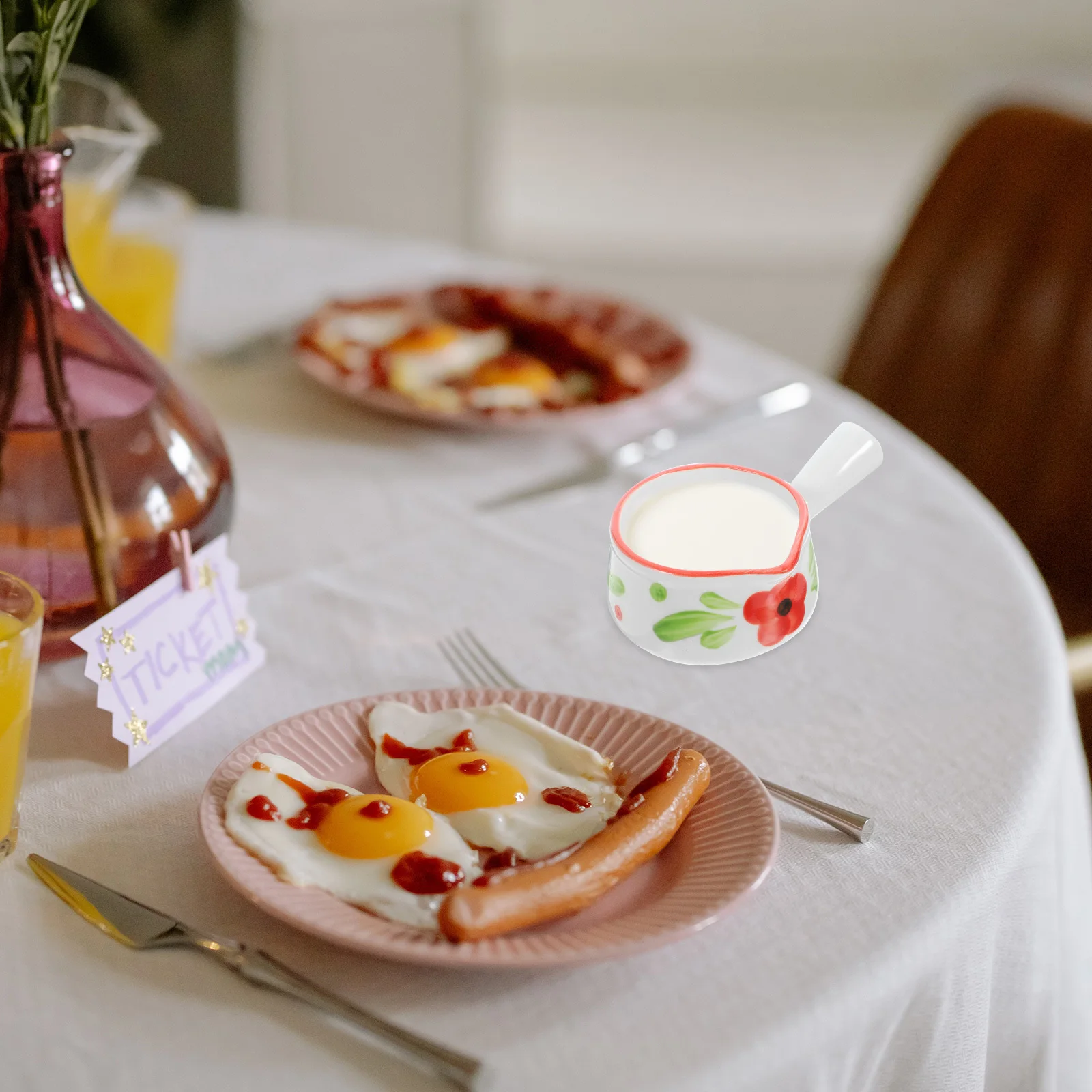 Premium Ceramic Milk Cup Simple Design Easy to Clean Perfect for Dessert Shop Coffee House Sauce Storage Kitchen Tableware
Premium Ceramic Milk Cup Simple Design Easy to Clean Perfect for Dessert Shop Coffee House Sauce Storage Kitchen Tableware