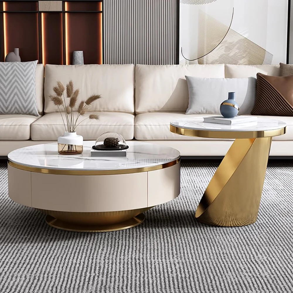 Gold Italian Coffee Tables Metal Living Room Nordic Round Coffee Tables Waterproof Aesthetic Mesas De Centro Home Furniture
Gold Italian Coffee Tables Metal Living Room Nordic Round Coffee Tables Waterproof Aesthetic Mesas De Centro Home Furniture