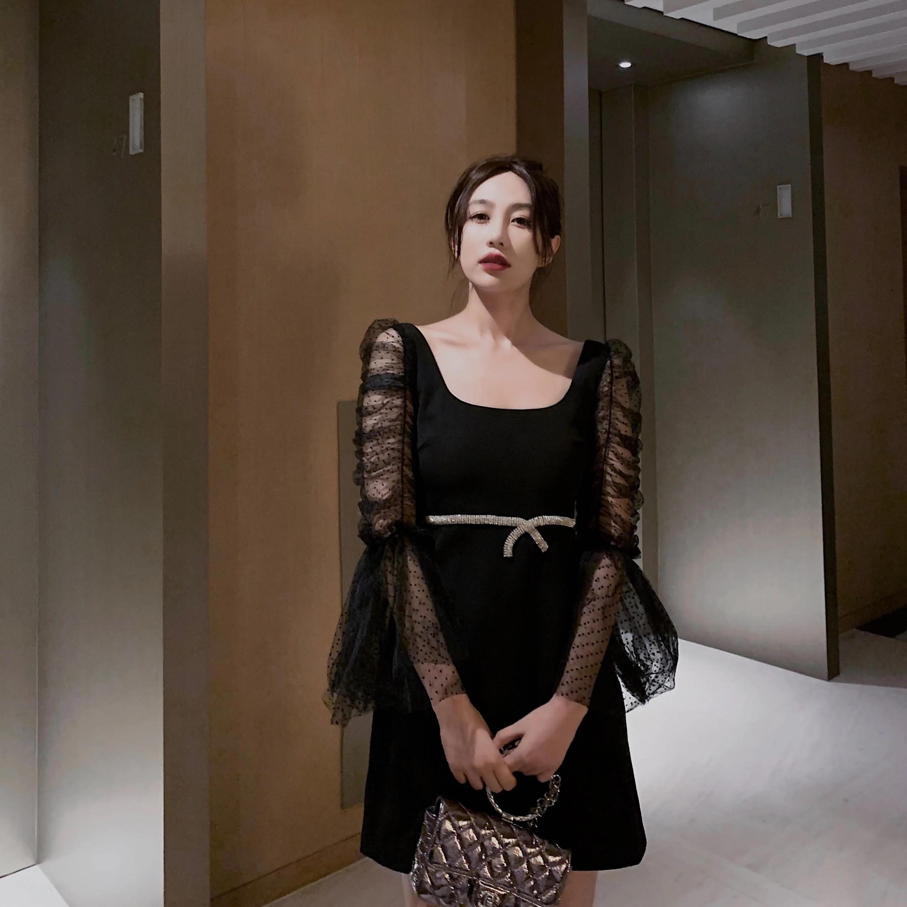 Amor Bla Tea Skirt Dr Crystal Polka Dot Floing Square Collar Dr Women's High Waist A-Line ort Dr Commute Sle
Amor Bla Tea Skirt Dr Crystal Polka Dot Floing Square Collar Dr Women's High Waist A-Line ort Dr Commute Sle