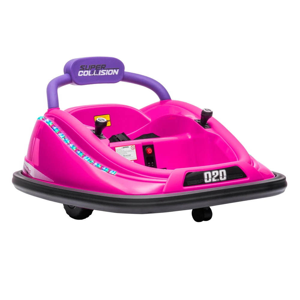 Aosom 12V Toddler Bumper Car with Remote Control 360° Rotation Kids Electric Ride-On Toy Colorful LED Lights for Boys and Girls
Aosom 12V Toddler Bumper Car with Remote Control 360° Rotation Kids Electric Ride-On Toy Colorful LED Lights for Boys and Girls