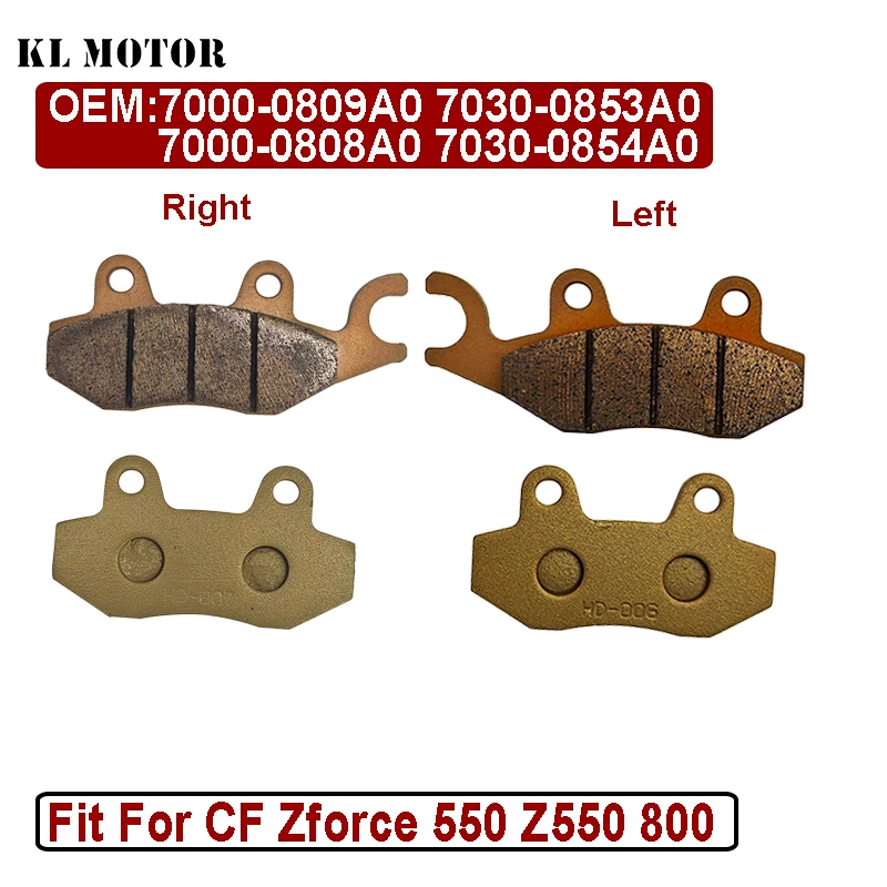 Front Left and Right Brake Pad for CF Zforce 550 Z550 800 Trail Z8 800EX SSV 7000-0809A0 7030-0853A0 7000-0808A0 7030-0854A0
Front Left and Right Brake Pad for CF Zforce 550 Z550 800 Trail Z8 800EX SSV 7000-0809A0 7030-0853A0 7000-0808A0 7030-0854A0