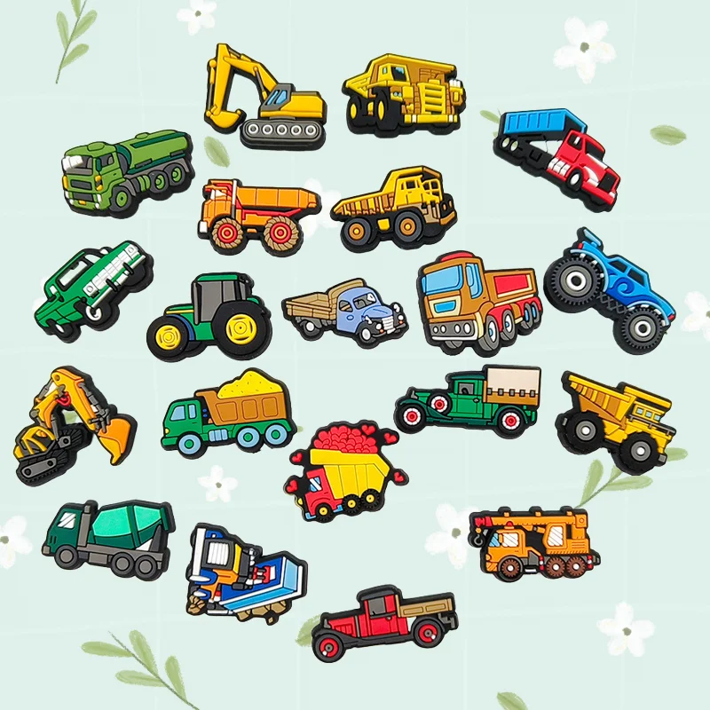 Kids Construction Vehicle Shoe Charms Car Theme Decorations Excavator Mixer Truck Buckle Accessories for Shoes
Kids Construction Vehicle Shoe Charms Car Theme Decorations Excavator Mixer Truck Buckle Accessories for Shoes