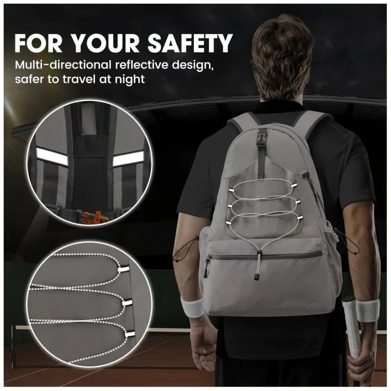 Large Tennis Backpack, Holds Up to 4 Rackets with Separate Shoe Compartment, Pickleball Sports Bag
Large Tennis Backpack, Holds Up to 4 Rackets with Separate Shoe Compartment, Pickleball Sports Bag