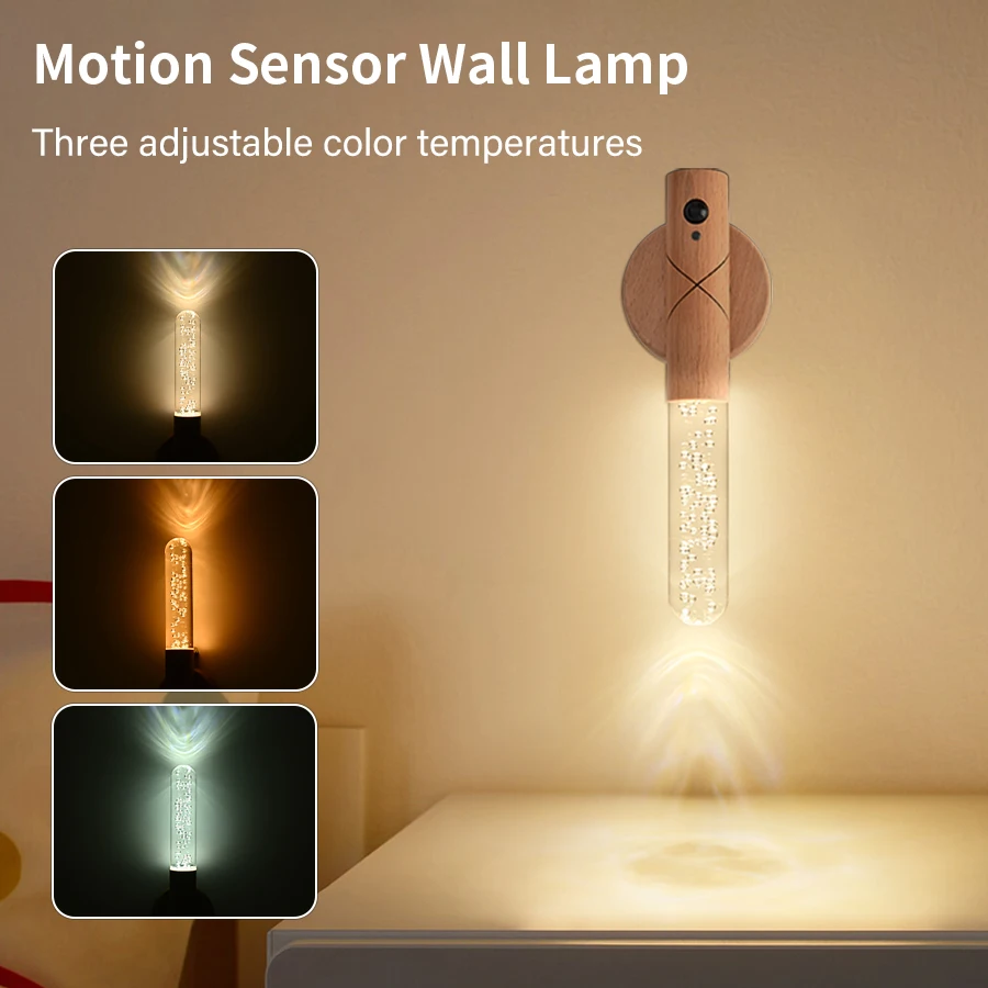 Wood Human Body Induction LED Night Light Rechargeable Corridor Cabinet Wall Light Household Bedside Toilet Motion Sensor Lamp
Wood Human Body Induction LED Night Light Rechargeable Corridor Cabinet Wall Light Household Bedside Toilet Motion Sensor Lamp