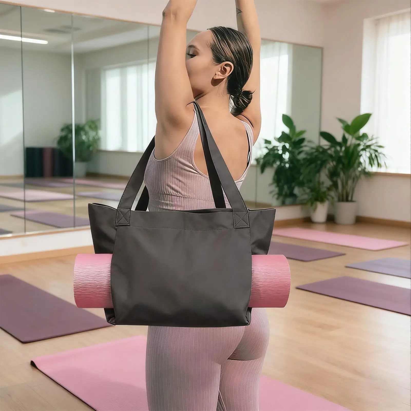 Сумка для йоги для женщин, сумка-тоут с регулируемым плечевым ремнем, сумка для йоги для тренировок, пилатеса, дома, путешествий, фитнеса, танцевальной комнаты
Сумка для йоги для женщин, сумка-тоут с регулируемым плечевым ремнем, сумка для йоги для тренировок, пилатеса, дома, путешествий, фитнеса, танцевальной комнаты