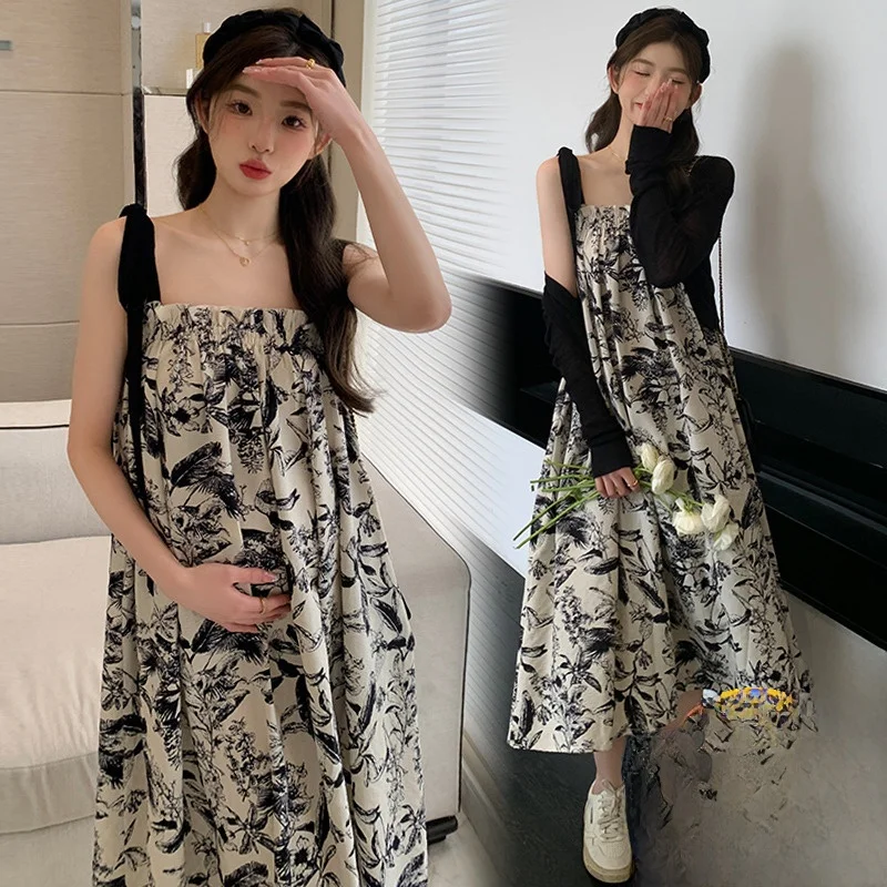 Fashionable Maternity Dress Set Summer 2023 Loose Slimming Water-Mark Print Empire Waist Gown Korean Style Maternity Clothing
Fashionable Maternity Dress Set Summer 2023 Loose Slimming Water-Mark Print Empire Waist Gown Korean Style Maternity Clothing