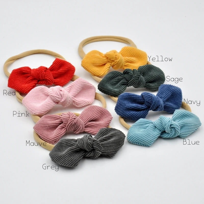 16Pcs/Lot Handmade Solid Corduroy Bow Headband For Baby Girls Soft Nylon Headband Children Hair Band Toddler Hair Accessory
16Pcs/Lot Handmade Solid Corduroy Bow Headband For Baby Girls Soft Nylon Headband Children Hair Band Toddler Hair Accessory