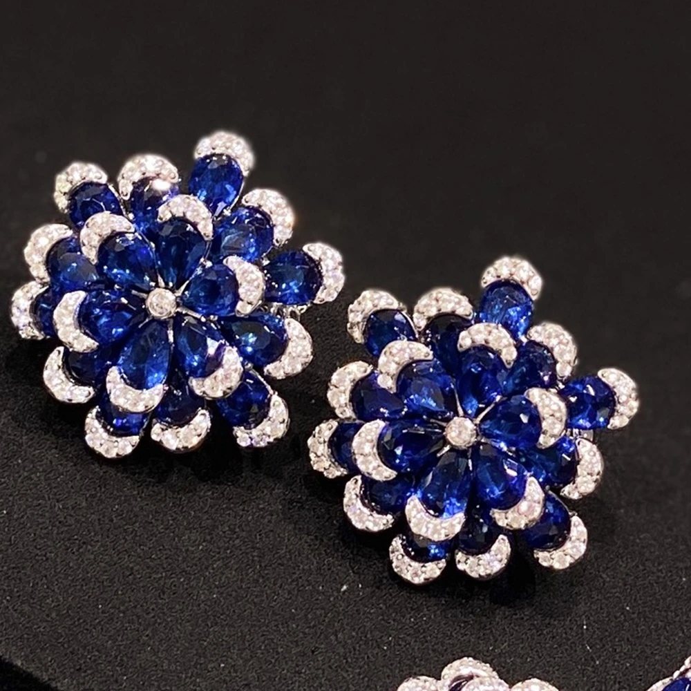 KQDANCE 24*24mm Large Size Solid 925 Silver With Red Green Blue Gemstone Flower Style Earrings Clips For Women Fine Jewelry
KQDANCE 24*24mm Large Size Solid 925 Silver With Red Green Blue Gemstone Flower Style Earrings Clips For Women Fine Jewelry