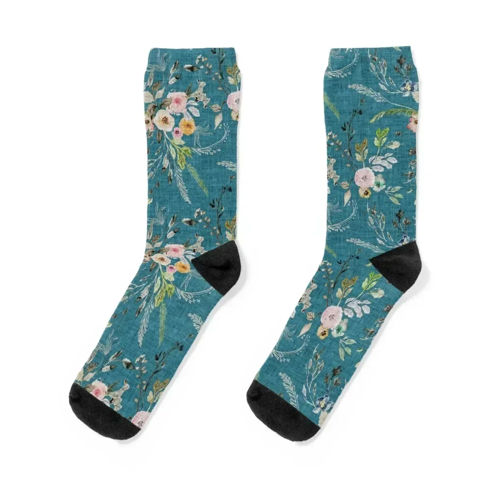 La Boheme Teal Floral Socks men cotton high quality Stockings man Wholesale set Men's Socks Women's
La Boheme Teal Floral Socks men cotton high quality Stockings man Wholesale set Men's Socks Women's