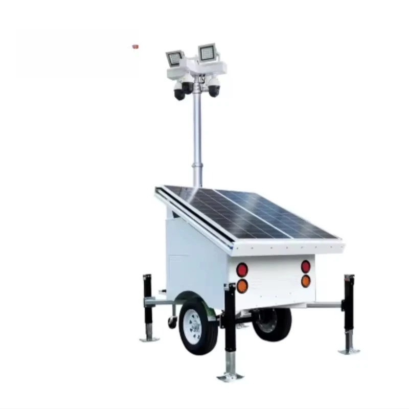 Outdoor CCTV Security Camera Trailer with IP67 5000K Daylight Solar/Electric Power for Remote Area webcam
Outdoor CCTV Security Camera Trailer with IP67 5000K Daylight Solar/Electric Power for Remote Area webcam