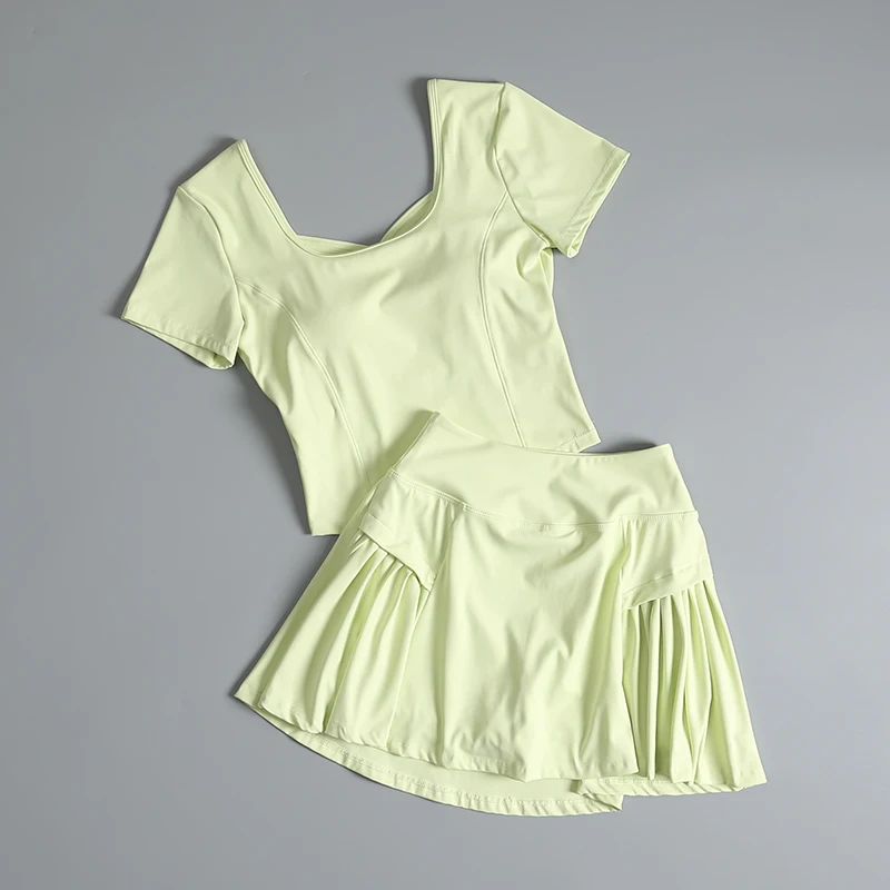 High-value yoga suit for women in summer fashion slim fit slim running quick-drying Pilates fitness sportswear
High-value yoga suit for women in summer fashion slim fit slim running quick-drying Pilates fitness sportswear