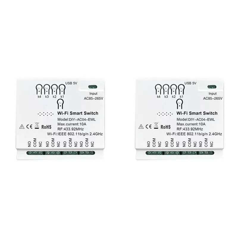 Цифровой модуль умного управления Ewelink Wifi Smart Switch RF433 2X 4CH (A51I) 85-265В 2.4G Wifi Smartlife для домашней автоматизации, совместимый с IFTTT, Alexa, Google Home
Цифровой модуль умного управления Ewelink Wifi Smart Switch RF433 2X 4CH (A51I) 85-265В 2.4G Wifi Smartlife для домашней автоматизации, совместимый с IFTTT, Alexa, Google Home