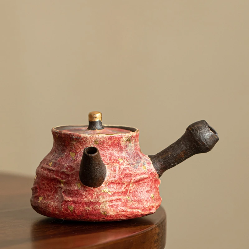 150ml Rock Mine Colored Pottery Teapot Side Handle Pot Tea Making Kettle Chinese Tea Set Gift Kung Fu Tea
150ml Rock Mine Colored Pottery Teapot Side Handle Pot Tea Making Kettle Chinese Tea Set Gift Kung Fu Tea