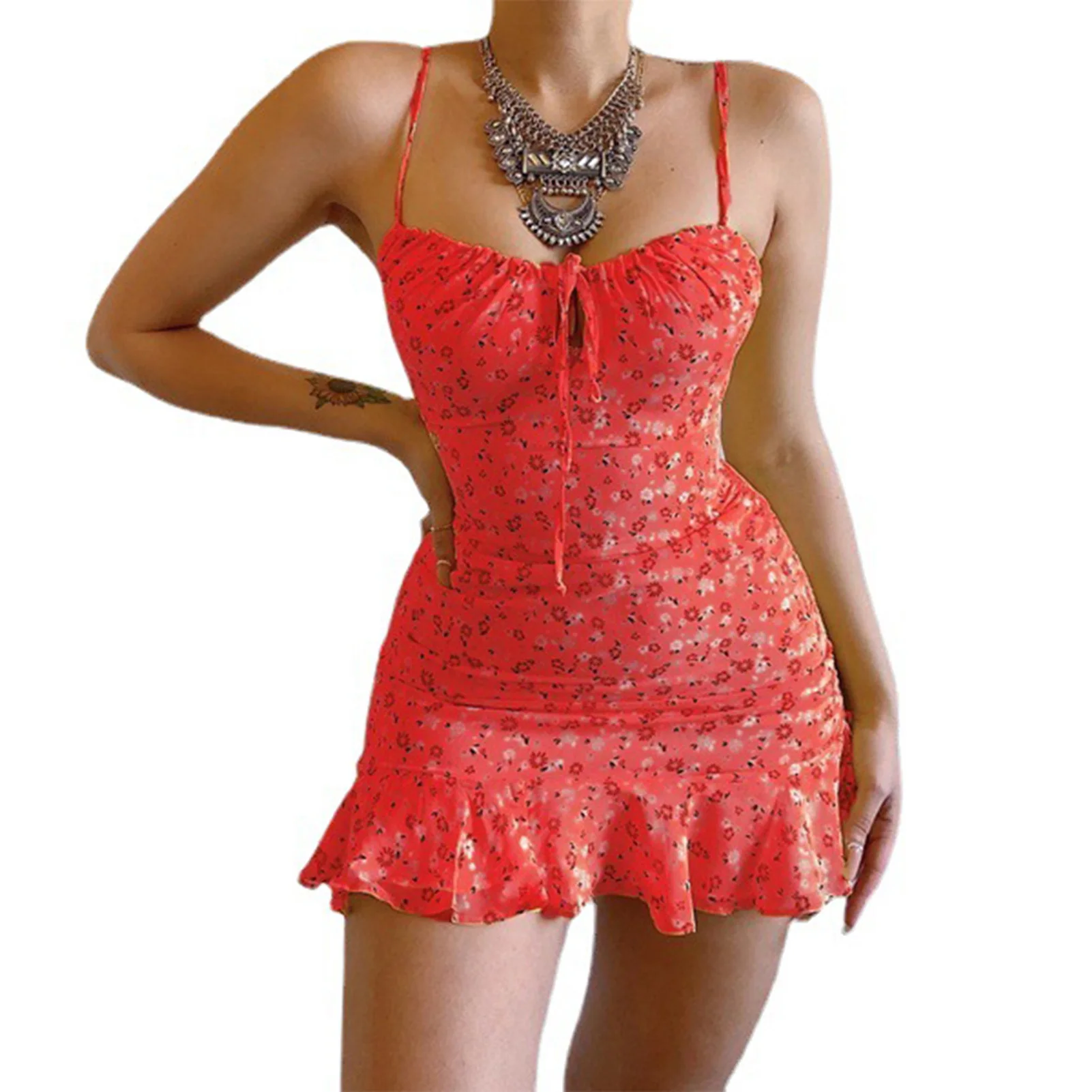 Women Mini Bodycon Camisole Dress Bodycon Slim Fit Mini Hot Dress Suitable for Party Night Club
Women Mini Bodycon Camisole Dress Bodycon Slim Fit Mini Hot Dress Suitable for Party Night Club