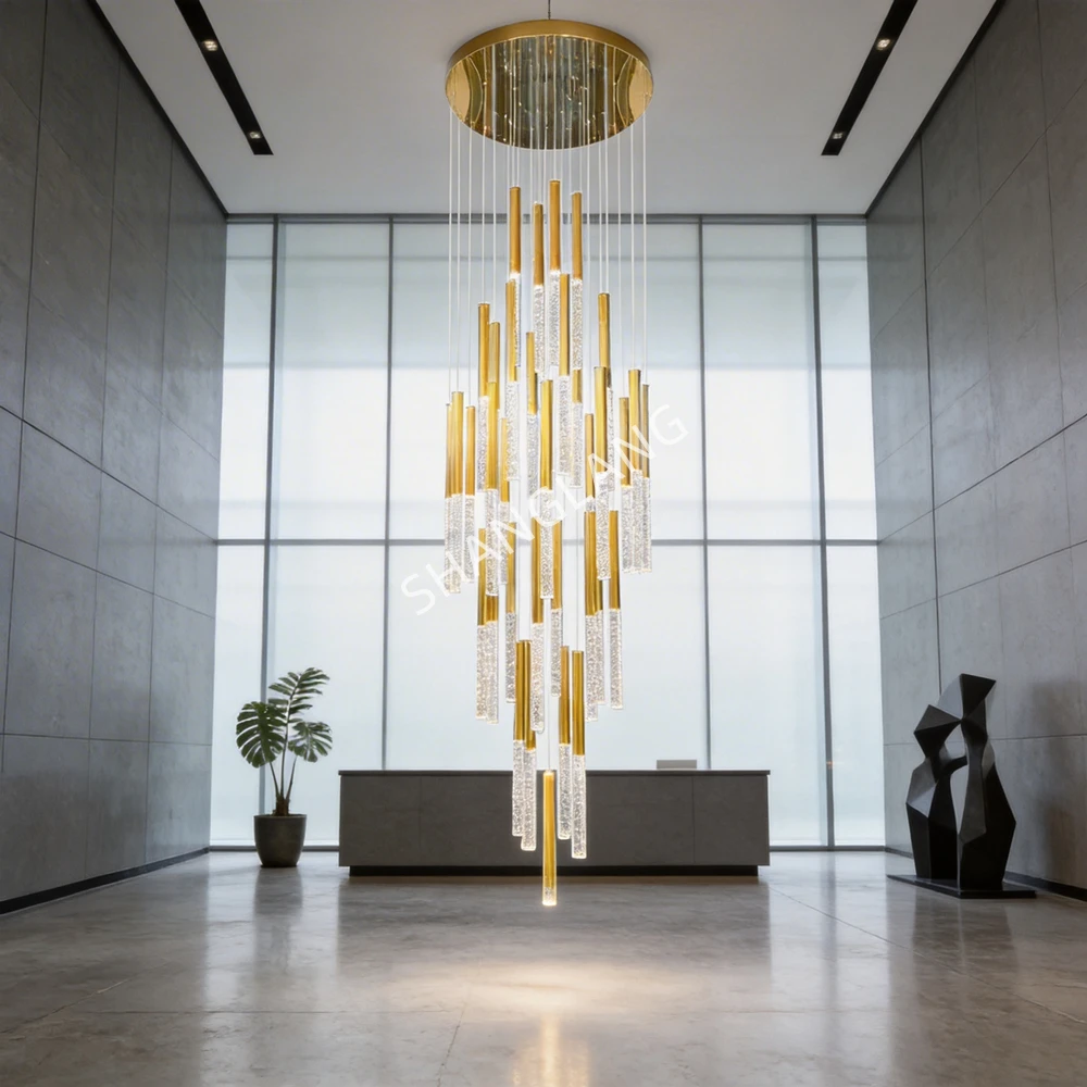 Nordic Minimalist LED Crystal Chandelier Long Pendant Light Fixture Staircase Modern Ceiling Lamp for Living Room Indoor Lustre
Nordic Minimalist LED Crystal Chandelier Long Pendant Light Fixture Staircase Modern Ceiling Lamp for Living Room Indoor Lustre