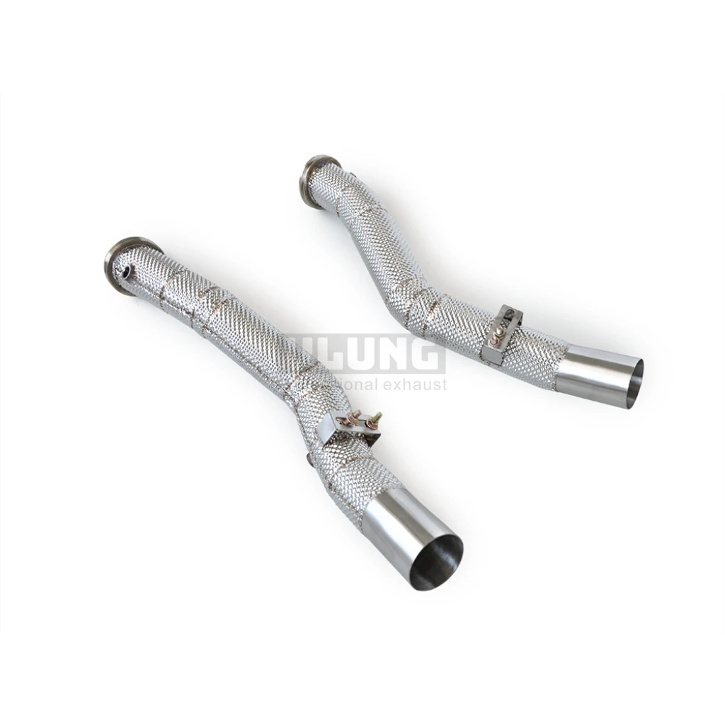 Insulated SS304 downpipe for Maserati Levante GTS / Trofeo(AWD) Ghibli Trofeo 3.8T 2020-2023 Racing Exhaust Downpipe
Insulated SS304 downpipe for Maserati Levante GTS / Trofeo(AWD) Ghibli Trofeo 3.8T 2020-2023 Racing Exhaust Downpipe