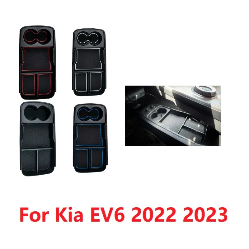 ABS Black Interior Armrest Console Central Storage Box Sunshade Storage Box Cup Stand Fit for Kia EV6 2022 2023
ABS Black Interior Armrest Console Central Storage Box Sunshade Storage Box Cup Stand Fit for Kia EV6 2022 2023