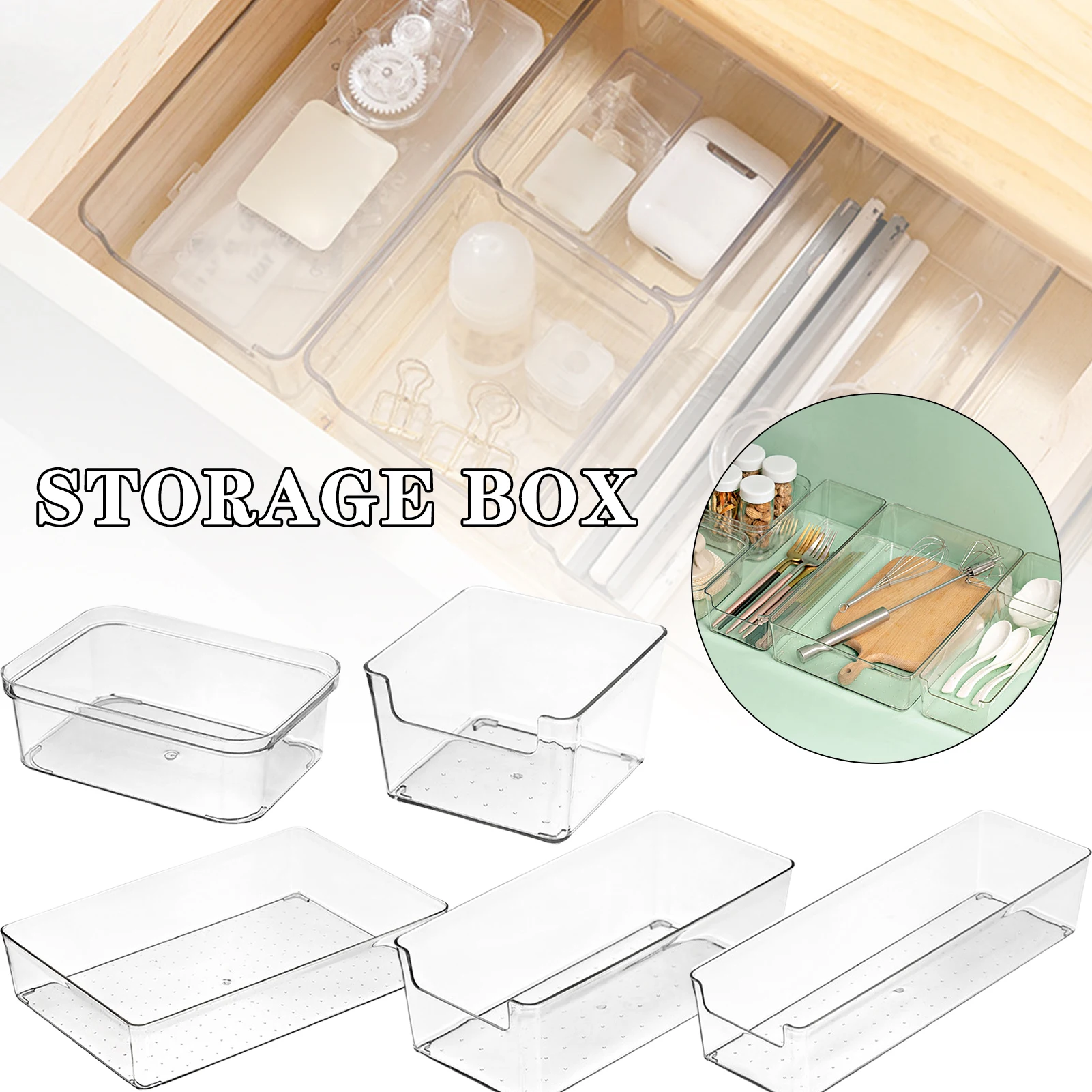 Transparent Storage Drawer Durable Plastic Storage Box For Kitchen Bathroom Cosmetic Tableware Hairpin Stationery Organizer Box
Transparent Storage Drawer Durable Plastic Storage Box For Kitchen Bathroom Cosmetic Tableware Hairpin Stationery Organizer Box
