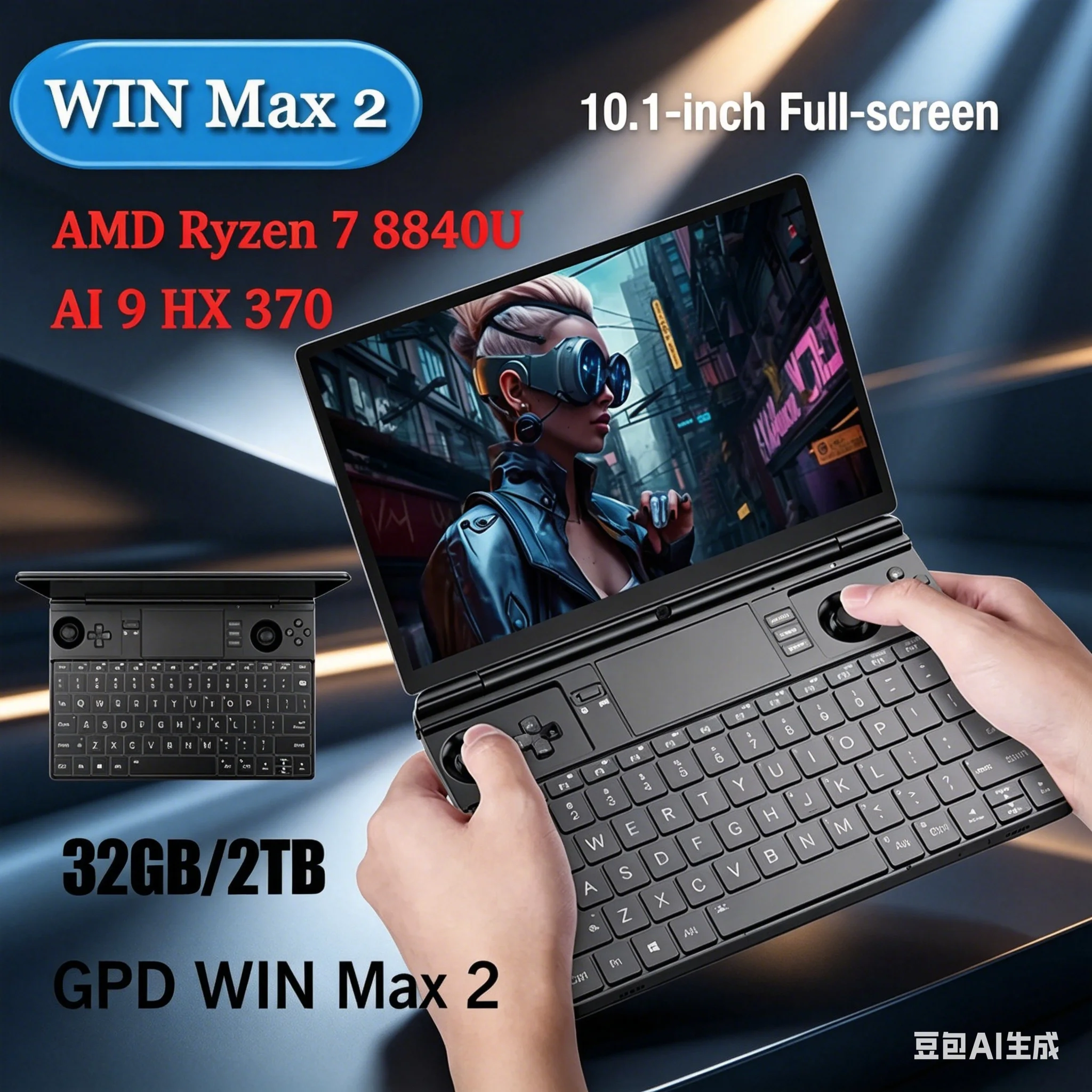 Blazing Fast GPD 2025 WIN Max 2 32GB RAM 1TB 2TB SSD Hard Disk CPU AMD 8840U AI9 HX370 Processor Smooth Running Gaming Laptop Mi
Blazing Fast GPD 2025 WIN Max 2 32GB RAM 1TB 2TB SSD Hard Disk CPU AMD 8840U AI9 HX370 Processor Smooth Running Gaming Laptop Mi