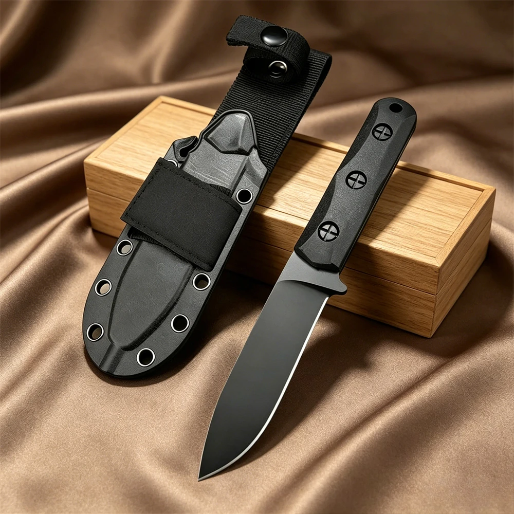 EK51 Hunting Fixed Blade Knife Black Nylon Fibre Handles with Sheath EDC Outdoor Pocket Knives Camping Utility Tools
EK51 Hunting Fixed Blade Knife Black Nylon Fibre Handles with Sheath EDC Outdoor Pocket Knives Camping Utility Tools